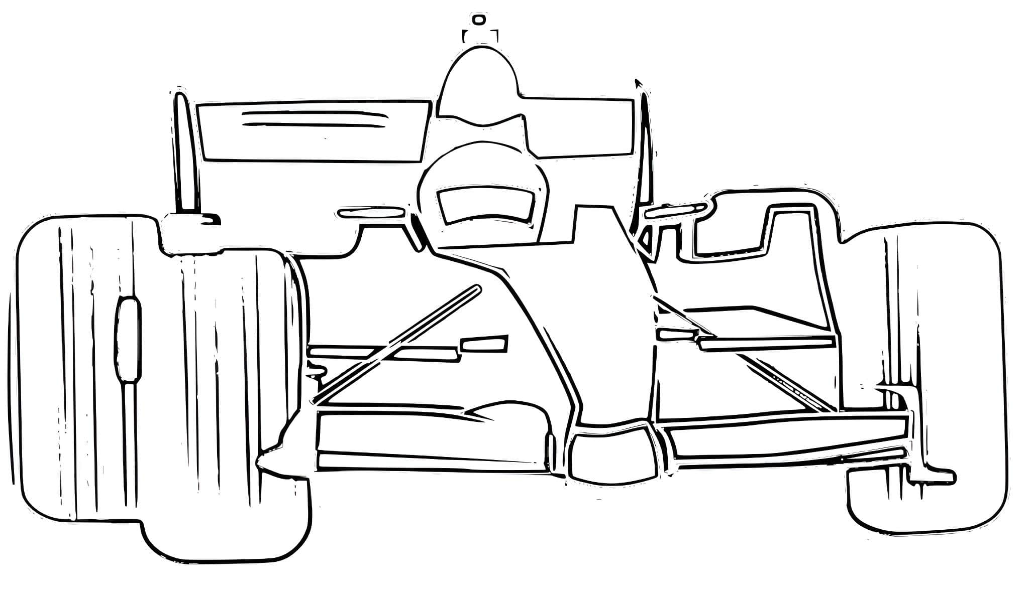 Immagine formula 1 da colorare e stampare