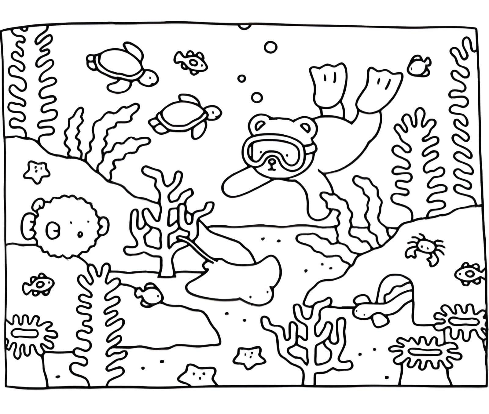 Porta l’immagine immergersi nell’oceano di bobbie goods to color