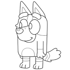Disegno di bluey da colorare e stampare