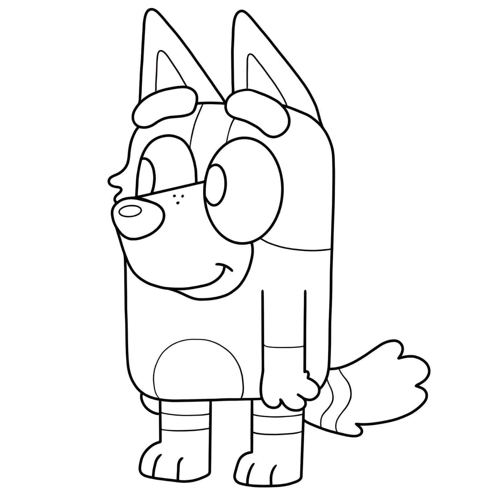 Disegno di bluey da colorare e stampare