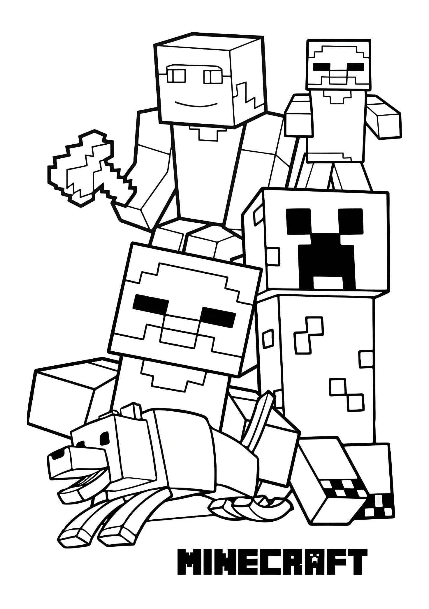 Mobs di minecraft da stampare